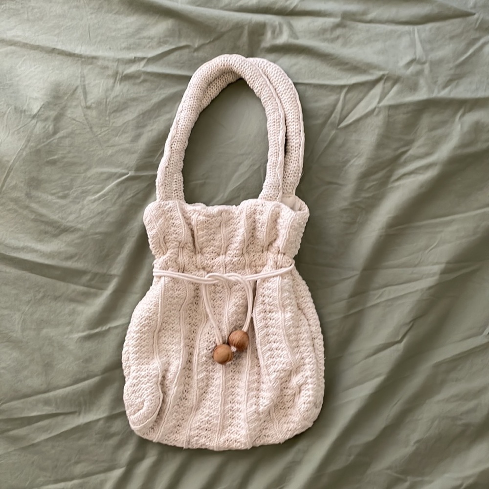 Vintage crochet mini shoulder bag / handbag - Picture 2 of 5